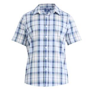 George Men and Big Men's Button Up Commuter Shirt with Short Sleeves XL (46-48)